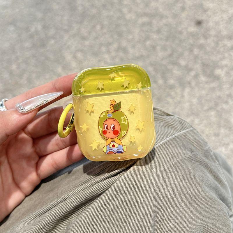 

Protective Case Pro2 Earphone Case Second and Third Generation Noise Reduction Version Third Generation Fourth Generation Korean Cute Fun Niche Style Apple Airpods Pro [Star Little Man] Send Ring