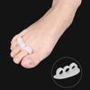 Silicone Toe Varus Corretcor Ergonomic 3-Hole Overlapping Toe Corretcor Elastic Bent Toes Straightener Soft for Foot  Relief