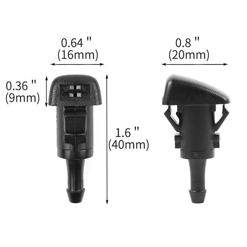 2 stuks Ruitensproeiers 986303J000, 98630-1G100 98630-YY000, 98630 2K100 voor Hyundai Kia Jeep Compass Chrysler Dodge Ram