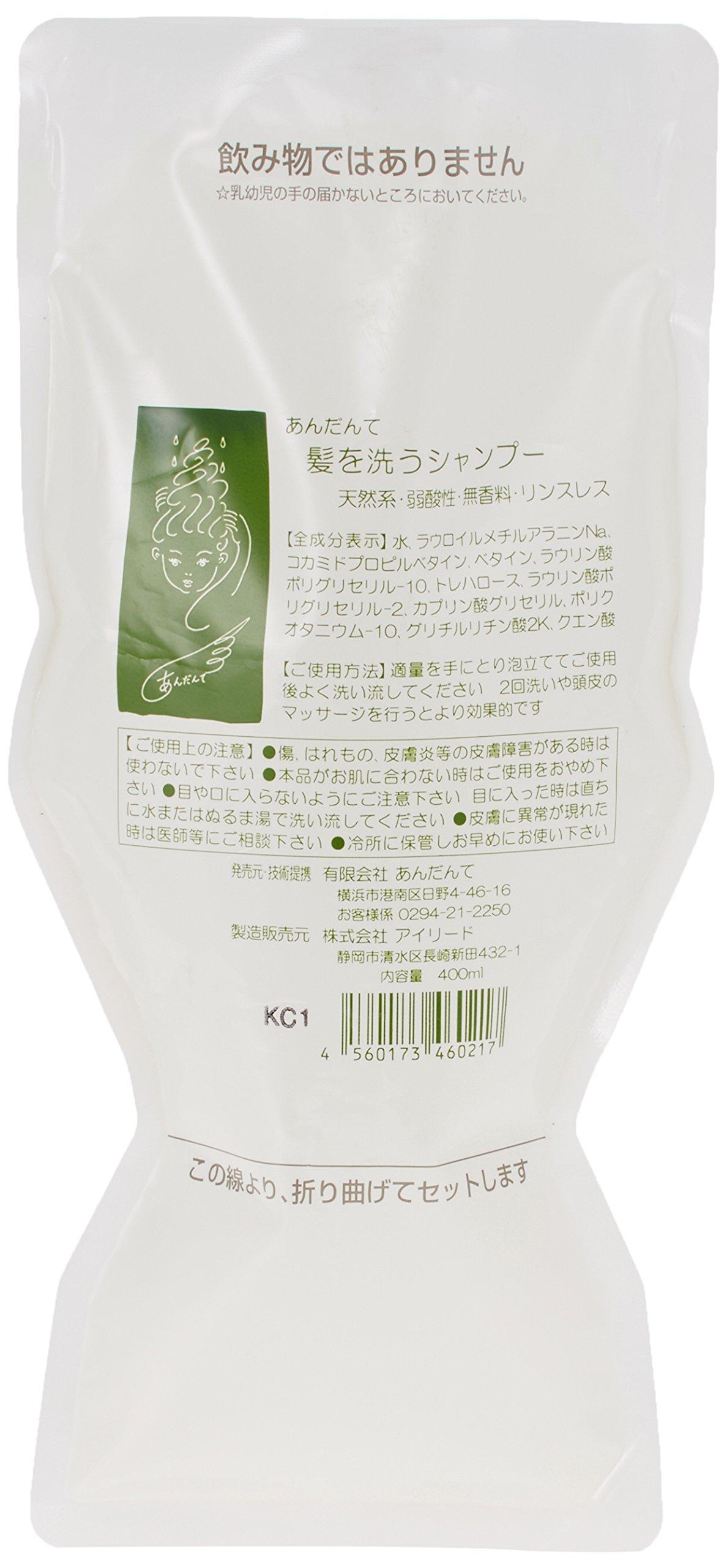 

Andante Hair Washing Shampoo 400ml Pouch