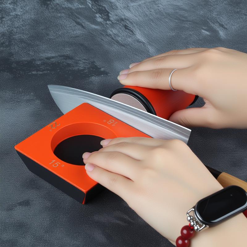 Rolling Blade Sharpener Set 15/18/20/22° Four Angles Non-slip Base Diamond Grinding Disc Jade Fine Sharpening Kitchen Sharpenin