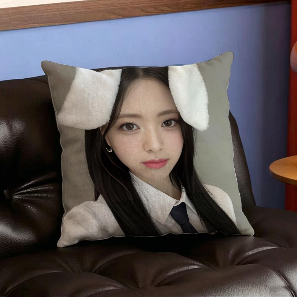Music Y-Yuna Cushion Cover Home Decor Cushion Cover Soft Throw Pillowcase for Sofa Bedroom Outdoor Use