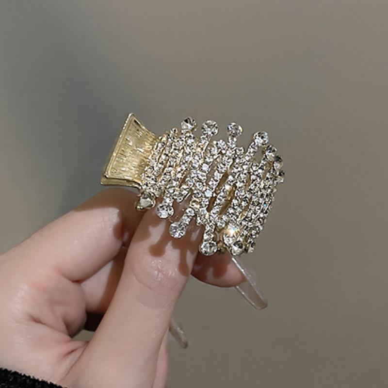 Νέα Εξαιρετικά Κλιπ Μαλλιών με Στρας και Πέρλες, Σχεδιαστικά Γεωμετρικά Κλιπ Μαλλιών σε Σχήμα Αστεριού, Μπαρέτες, Μεταλλικά Αξεσουάρ Μαλλιών Για Γυναίκες