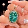 Jewelry Simulation Bird'S Nest Chepala Green Jewelry Light Luxury Premium Set 15 * 20-10-12