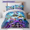 Saint Seiya Pattern Bedding Quilt Set Quilt Cover Pillowcase Home Decoration Gift (1 * Duvet Cover + 2 * Pillowcase, Without Core)