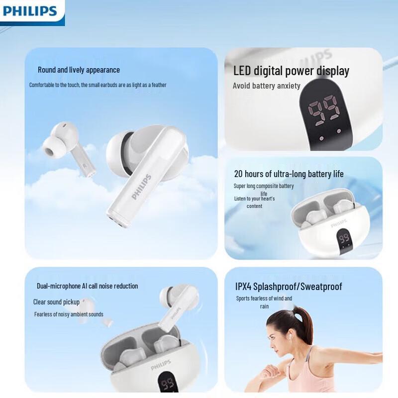Philips TAT3559 True Wireless ANC Earbuds