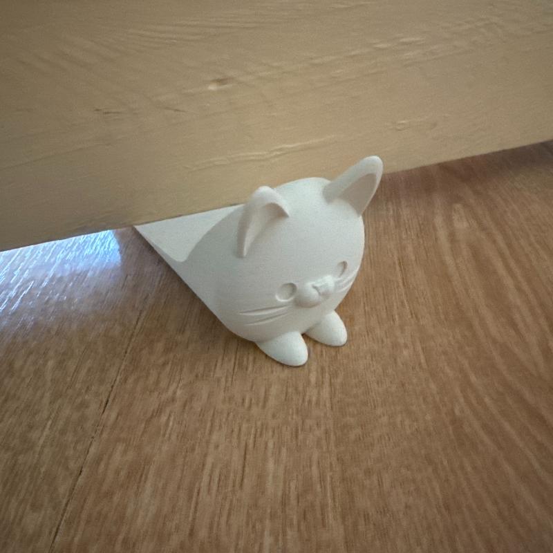 Cute Cat Door Stopper, 3D Printed Door Wedge Stopper for Bottom of Door, Non-Slip Door Holder, Decorative Stop for Bedroom