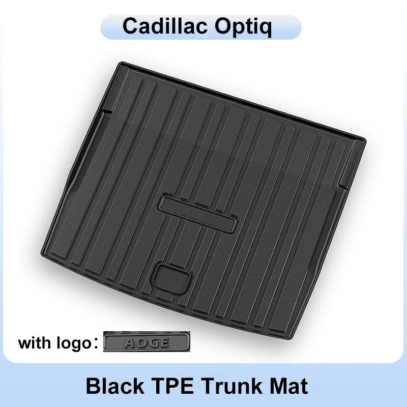 Car Rear Trunk Mats For Cadillac Optiq 2023 2024 2025 TPE Carpet Storage Pad Waterproof Cargo Trays Cushions Mats Accessories