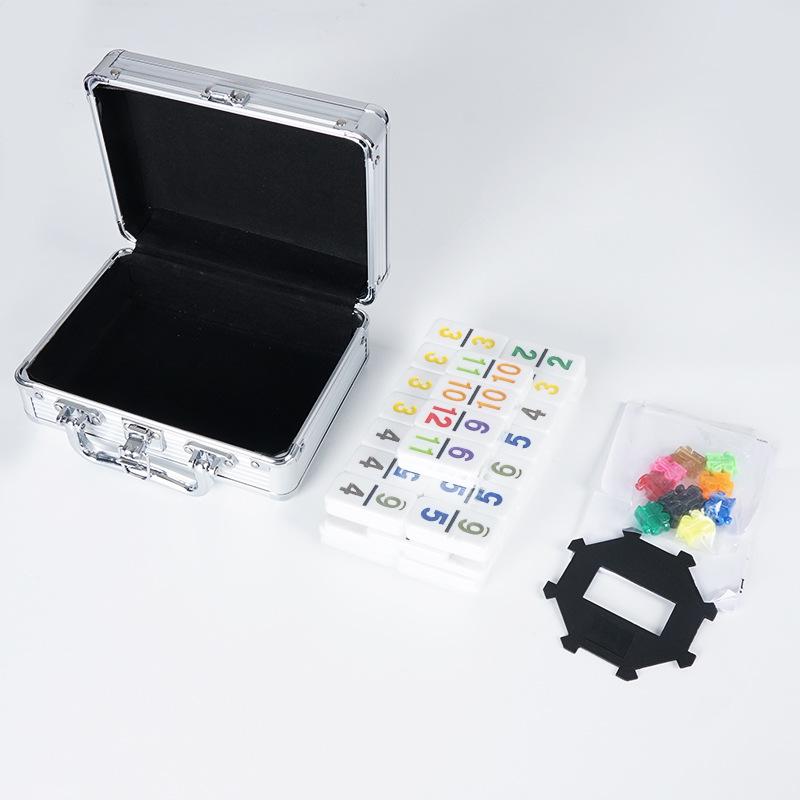 Cross Mexico Train Domino Set: Educational Building Blocks & Interactive Board Game for Children & Adults