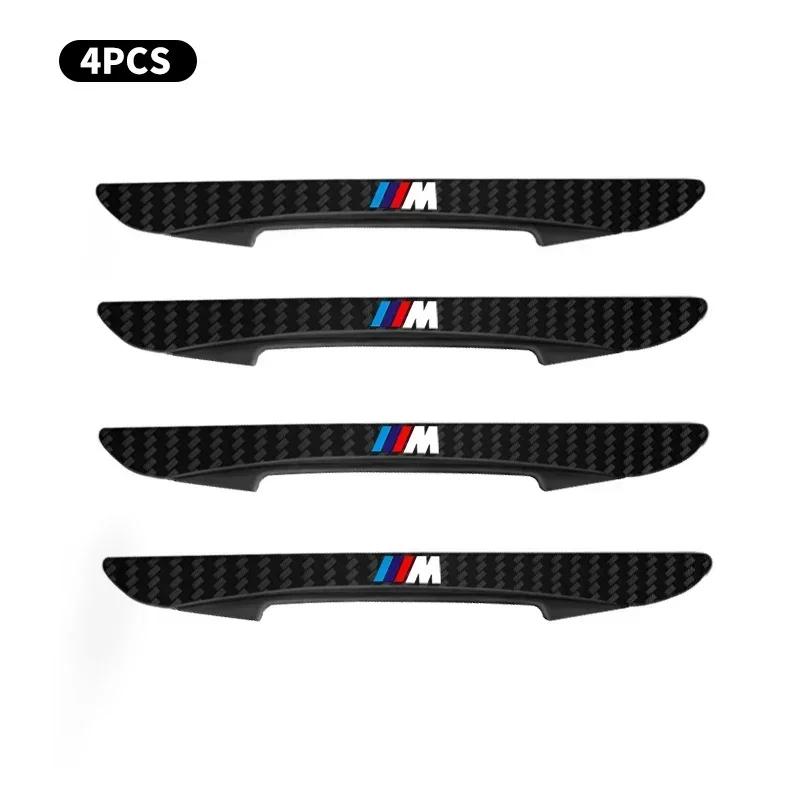 4pc Car Carbon Fiber Pattern Anti-Collision Strips For BMW 13 5 Series F20 F21 F22 E87 E88 E90 E60 G30 E84 F10 F30 M X1 X3 X4 GT