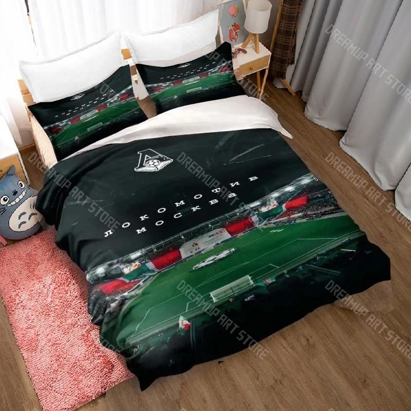 3D Print Lokomotiv Moscow Bedding Set Twin Queen King Full Size Duvet Cover Pillowcase Bed boys girls Adult Home Textiles