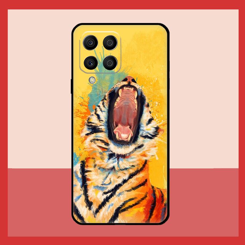 Animal Tiger Art Case For Samsung Galaxy M56 M12 M06 M32 M52 M35 M55 M15 M11 M13 M14 M16 M36 M31 M53 M34 M54
