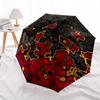 1pc Abstract Patterns Automatic Open/close Folding Compact Umbrella, 8 Rib Sturdy Canopy, Lightweight Portable, Everyday Use, Gift,,104