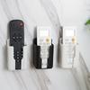 3Pcs Wall Mounted Remote Control Holder Punch Free Storage Box Adhesive Organizer Case for TV Air Conditioner Desktop