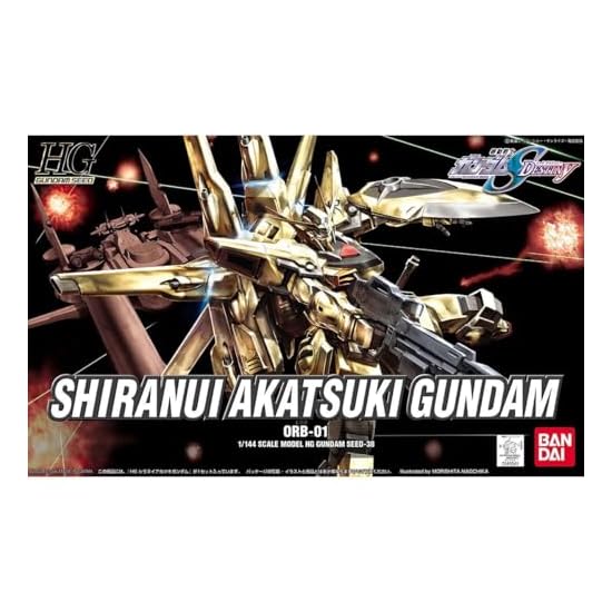 BANDAI SPIRITS HG Mobile Suit Gundam SEED DESTINY Shiranui Akatsuki Gundam 1/144 Scale Color-Coded P