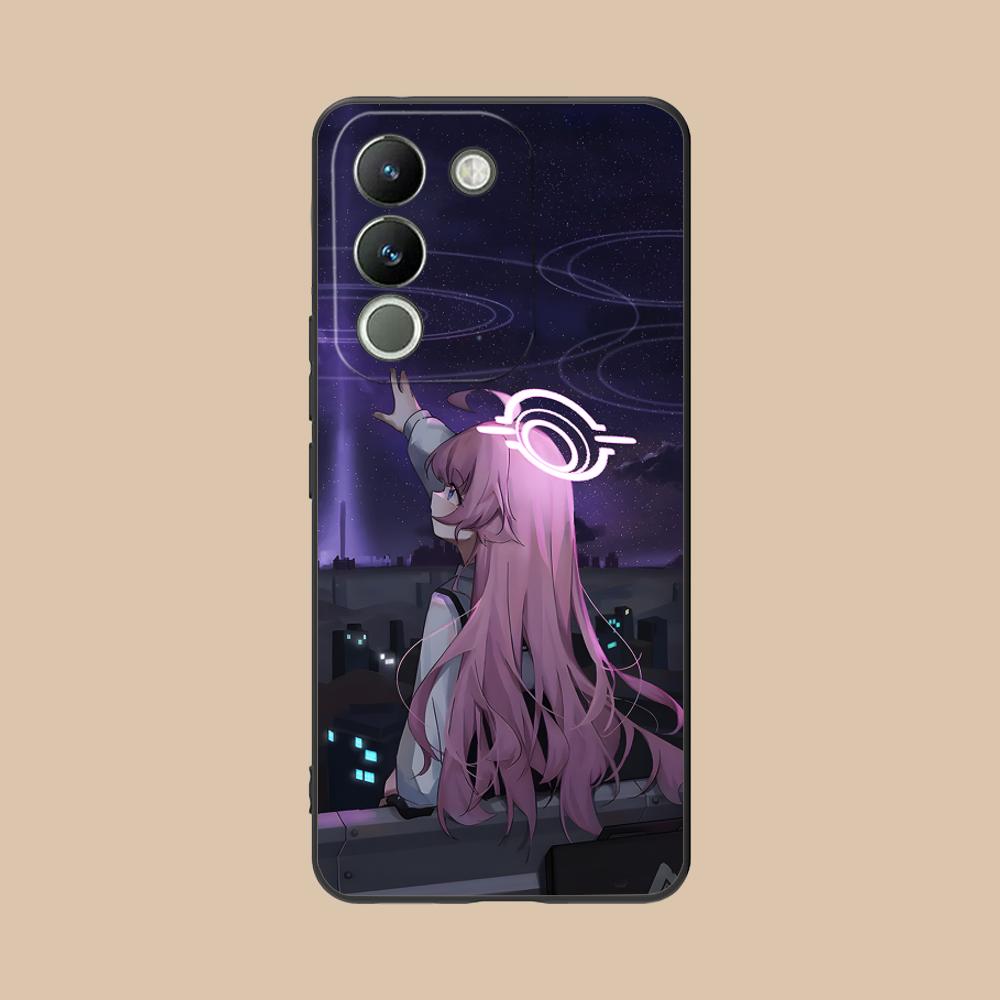 Blue Archive Takahashi Hoshino Matte Mobile Phone Case for VIVO Y77 76 75 74 73 72 58 56 55 51 50 38 36 Y19 Y18 Y03 Y01 5G