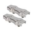 2Pcs M10 Duplex Wire Rope Grip Stainless Steel Cable Clamps Caliper Rigging Hardware
