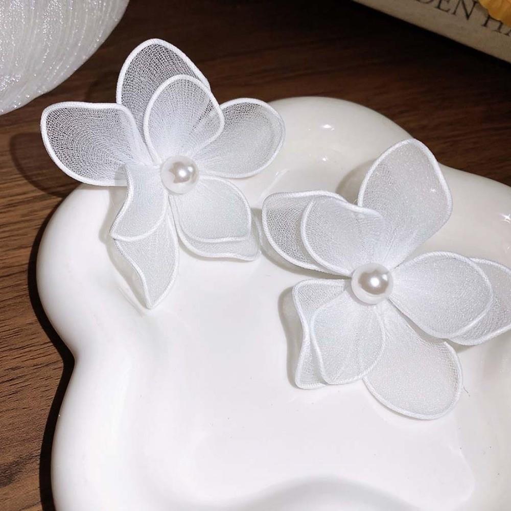 Iron Wire Women Floral Ear Studs Big Floral Ladies Stud Earrings  Party Gift