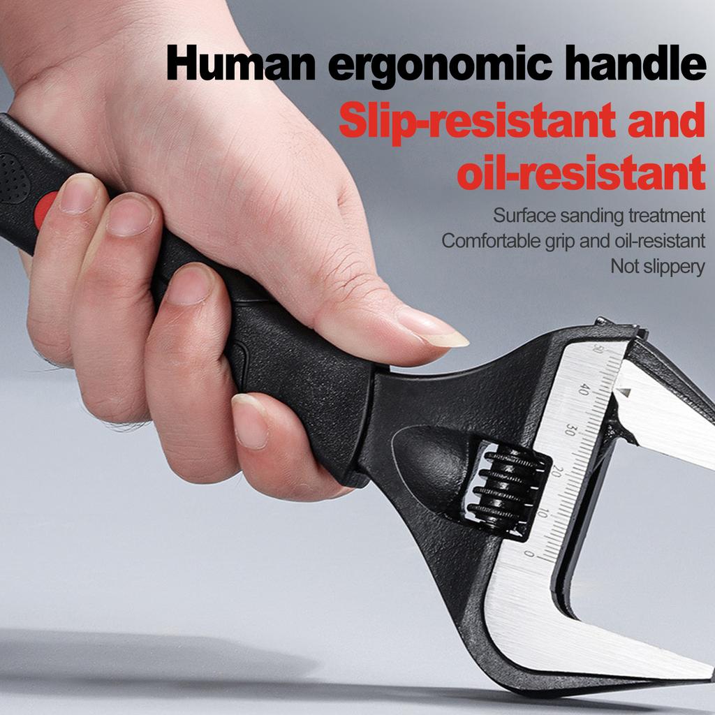 6/8/10 inch Adjustable Spanners Measuring Wrenches Hole-opening Spanners Household Workshop Multifunction Hand Repair Tools