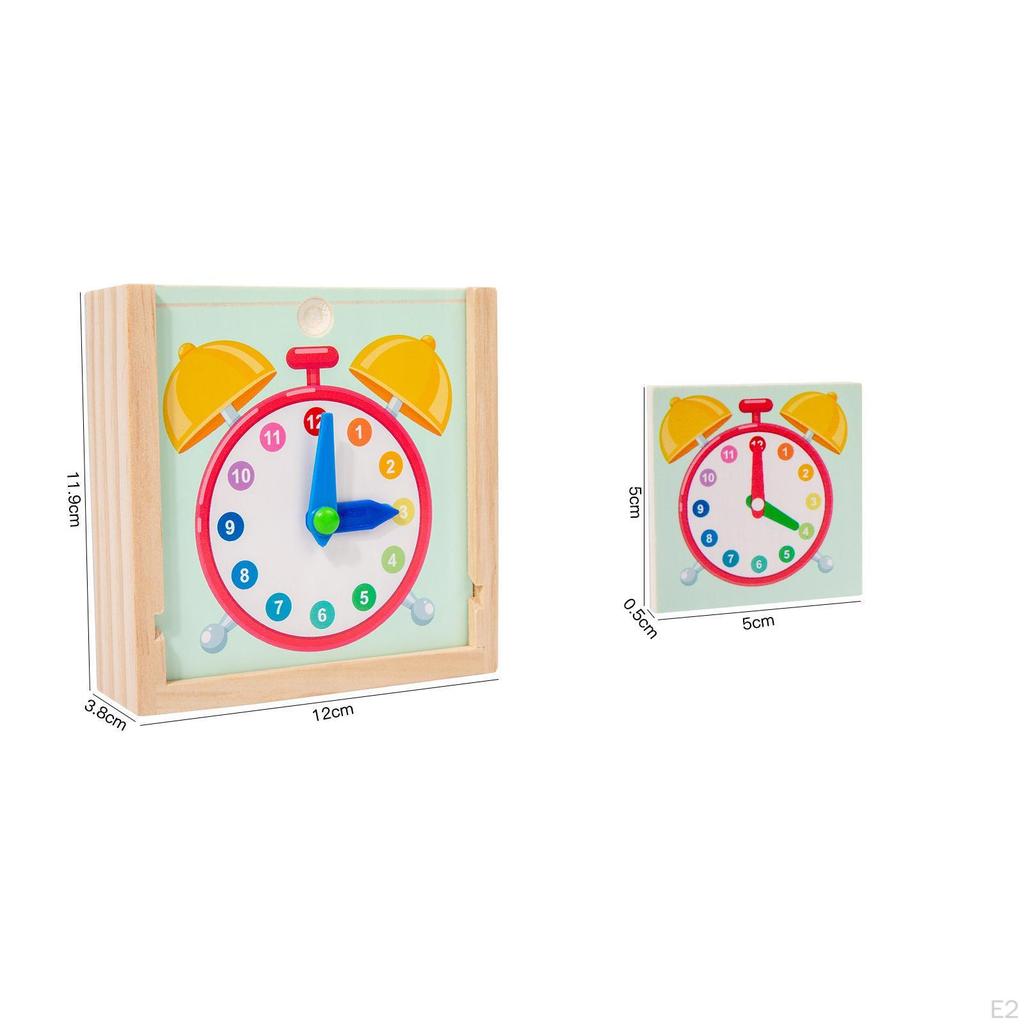 Clock Kids Toy Teaching for Sensory Montessori,Motor Skill,Clock Learning Time