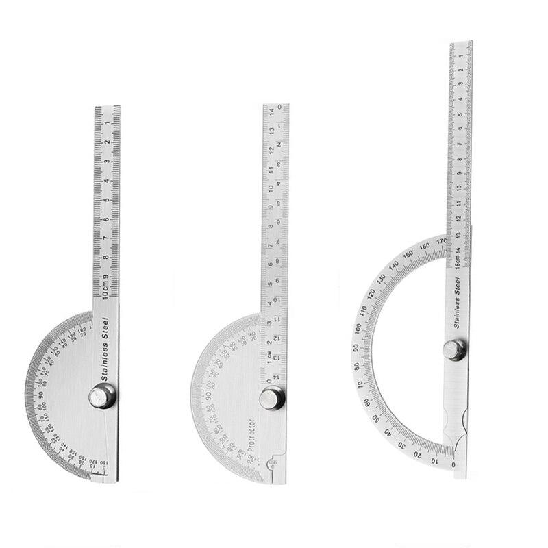 Stainless Steel 180 Degree Rotary Measuring Ruler Finger Goniometer Metal Protractor Ruler Angle Finder Goniometer Ruler Measuring tools