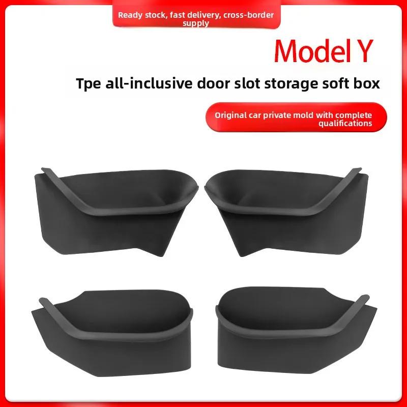 Car Sticker For Tesla Model3 Y Juniper Highland YL 6-seater 2025 2026 Door Storage Box Slot Storage Box Wholesale Modification C