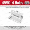 Flat Shape Aluminum Angle Bracket Solid Body Right Angle Bracket  For Workbench Build