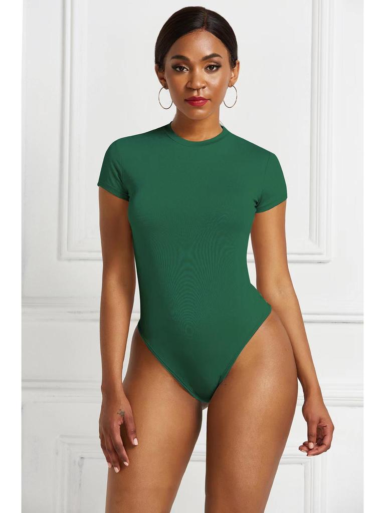 Bestseller Europäischer & Amerikanischer Einfarbiger Rundhals-Body - Body Shaper Basisschicht