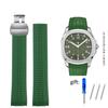 Men's Bracelet Silicone Rubber Watchband For Patek Watch Strap for Aquanaut Philippe Series 5164a 5167a Butterfly Buckle 21mm