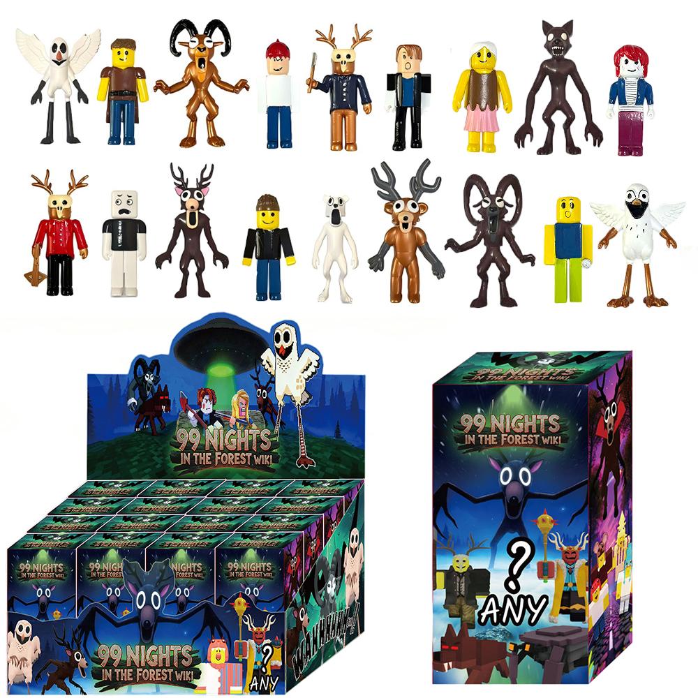 New Hot 99 Nights In The Forest Monster Blind Box Deer Cartoon Milu Deer Stuffed Game Peripherals Halloween Toy Gifts