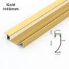 0.5m/1m H40/50/65mm LED Baseboard Bar Light Aluminium Profile Channel Metal Wall LED Skirting for Corridor Strip Linear Lamp