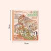 Cartoon 3D Landscape Sticker Book Three-dimensional DIY Hand Tent Landscape Stickers Cabin Scene Pocket Sticker