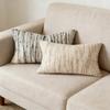Jacquard Cushion Cover With Stripe Pattern 2 Size For Sofa Or Bedroom