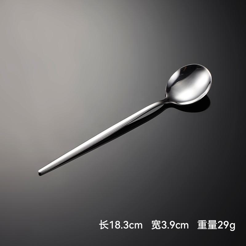 410 Stainless Steel Thin Portuguese Tableware Knives, Forks and Spoons Titanium-plated Paint Multi-specification Gifts