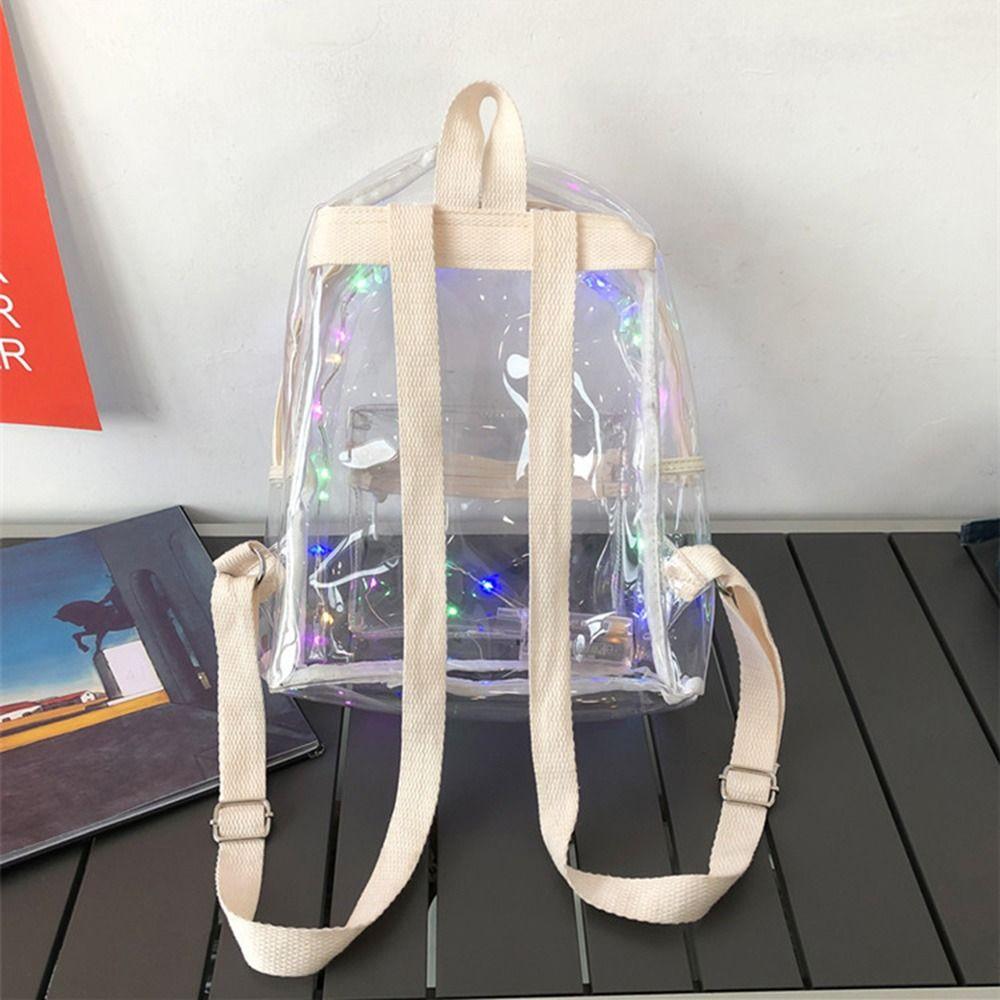 Large Capacity LED Lights Schoolbag Waterproof Luminous Travel Bag  Outdoor