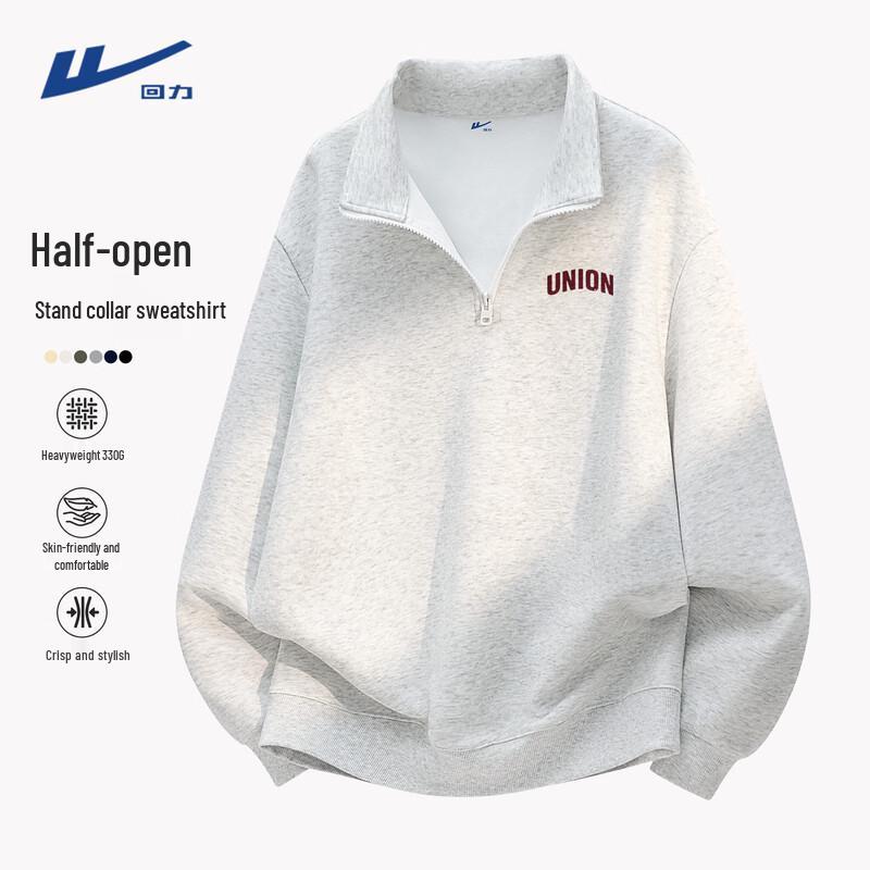 Warrior Men s Loose Fit Half-Zip Pullover Sweatshirt M