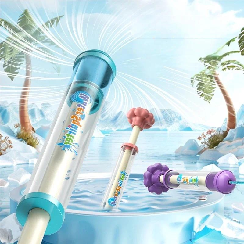 Fun Fireworks Water Jet Spray Pusher Type Toy Water Gun for Kids Outdoor Leisure Splashing Festival Prop