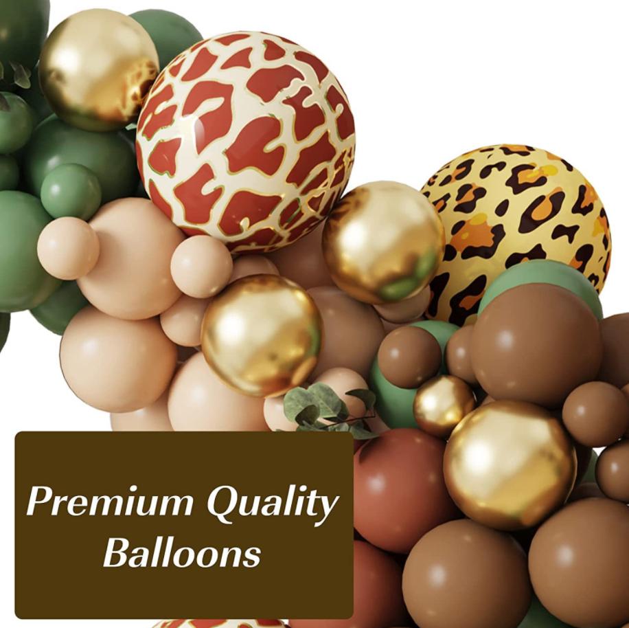 Jungle Forest Theme Sage Green Balloons Arch Garland Kit Kids Boys Birthday Party Decorations