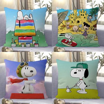Cartoon-S-Snoopys Kissenbezüge Heim Bettwäsche Dekorative Kissenhülle Hochzeit Superweicher Kissenbezug