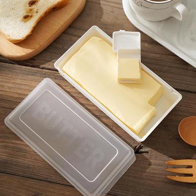 Rectangular Japanese Butter Storage Box with Cutter and Lid