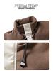Stylish Winter Cotton Jacket: Windproof, Warm, Stand Collar, Patchwork Design
