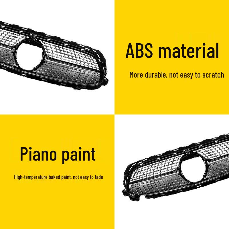 Compatible Black Front Grille for 2021-2023 Mercedes-Benz E-Class W213