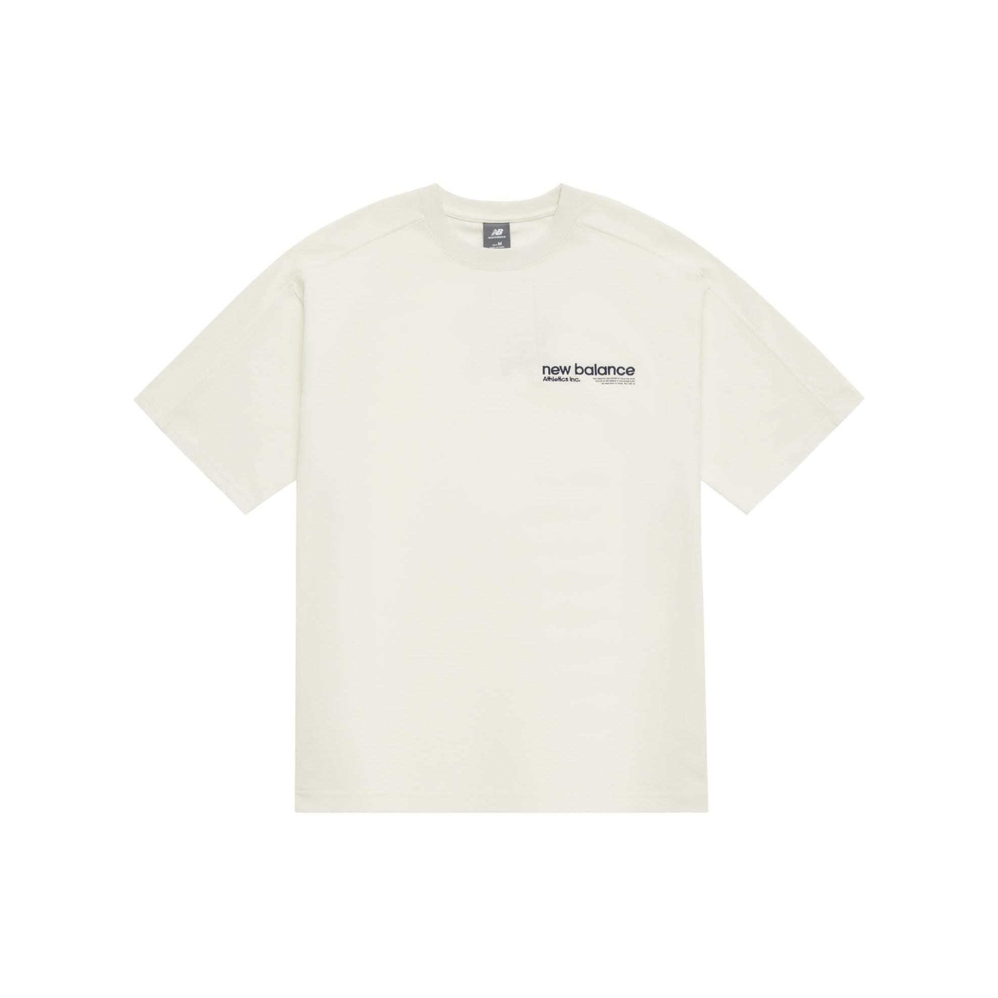 New Balance Wordmark Logo T-Shirt Asia Sizing  White  Unisex AMT42301-CIC L