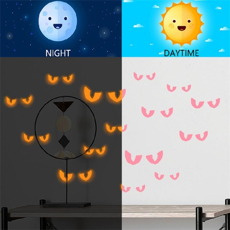 Luminous Stickers Glow in Dark Evil Peeping Eyes Stickers for Halloween Wall