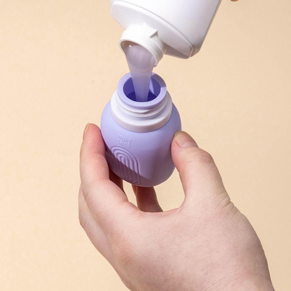 60/90ml Nachfüllbare Leere Flasche Silikon Lotion Shampoo Flasche Neue Squeeze Tube Flasche