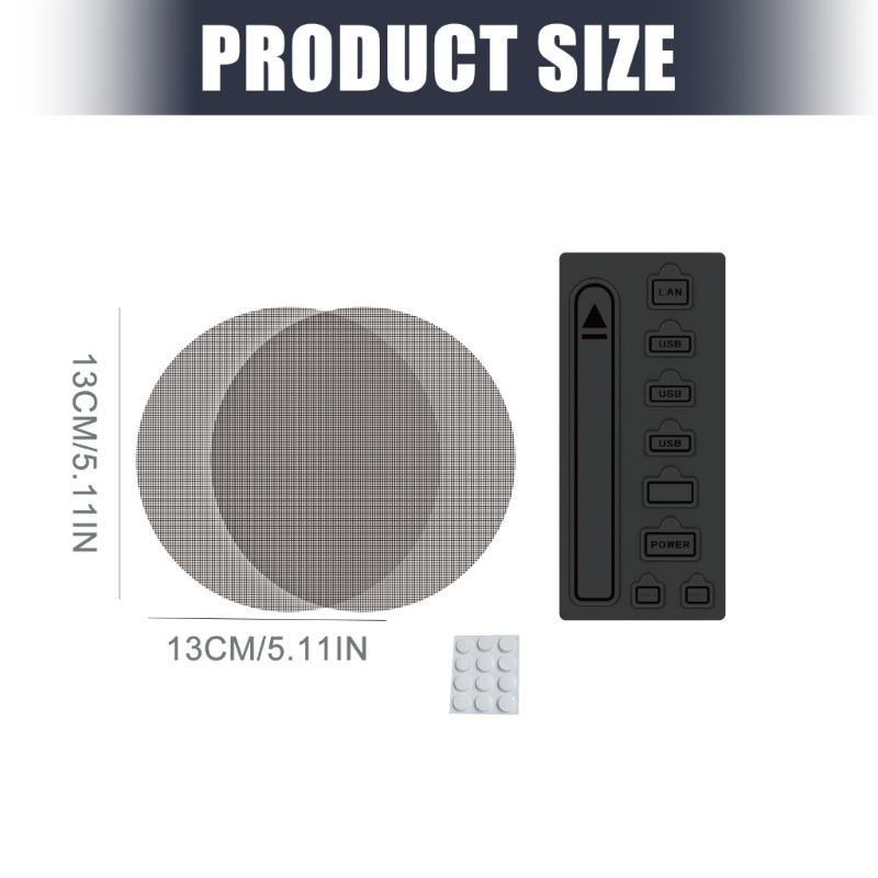 Strong ABS Dust Proof Cover Breathable Mesh Dust Protector Protective Silicone Dust Plugs & ABS Cover for P5 Consoles