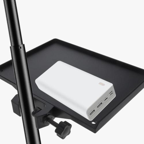 Toyvian Microphone Stand Tray, Sound Card Tray, Music Stand, Accessory Holder, Height Adjustable, for Video and Selfie Shooting