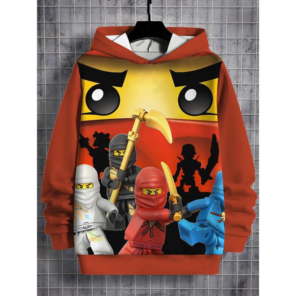 3D Print Cartoon Game All Seasons N-ninjagos Children Casual Sweatshirt Cool Pullover Tops Unisex Clothes Boy Girl Hoodies
