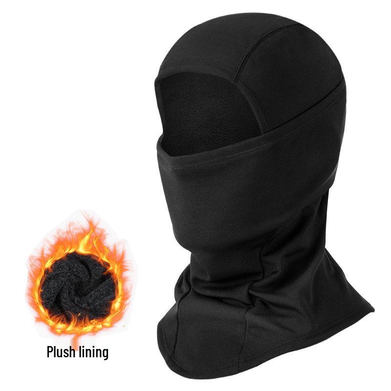 Masque facial intégral en polaire chaud et coupe-vent unisexe pour le cyclisme et le ski