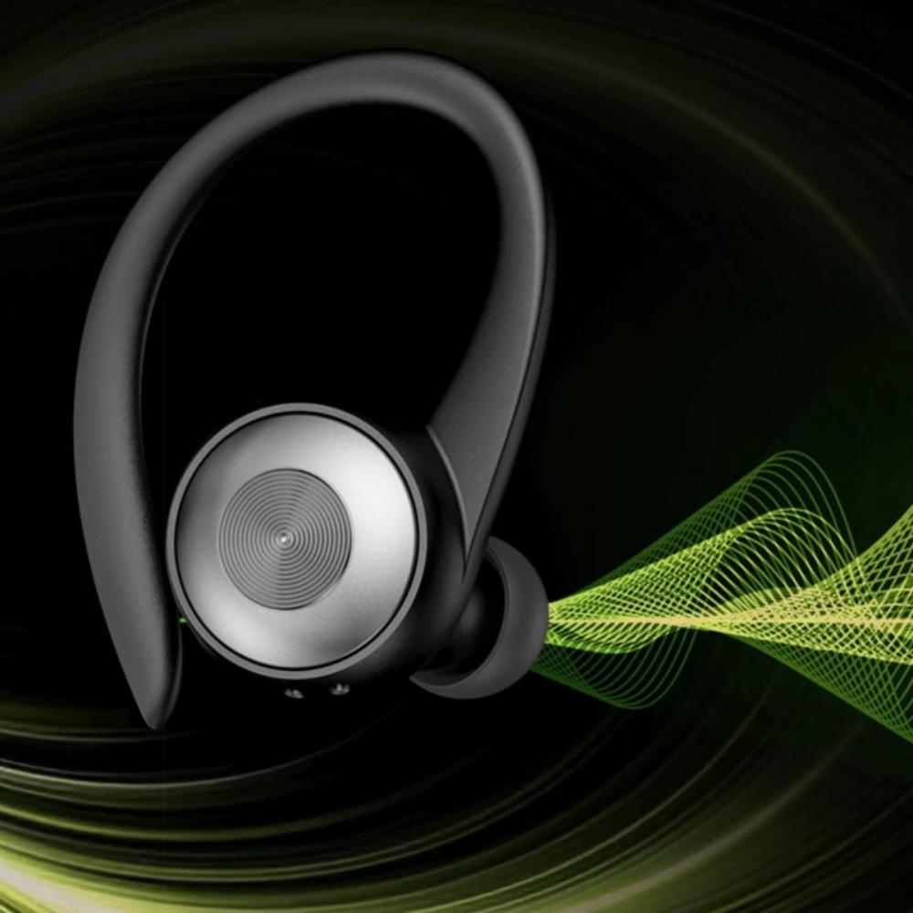 Ny Bluetooth-oppgradert versjon av kjørende Bluetooth-hodesett Ekte trådløs støyreduksjon og semi-i-øret sportshodesett